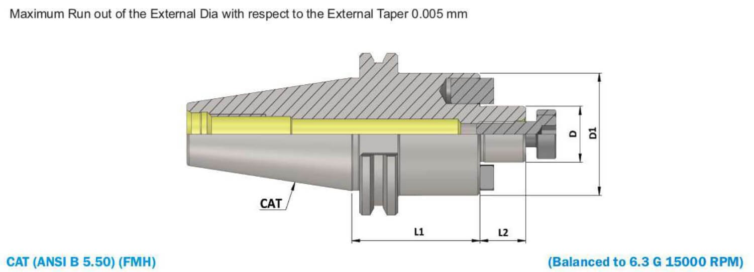 CAT50 Face Mill Holder